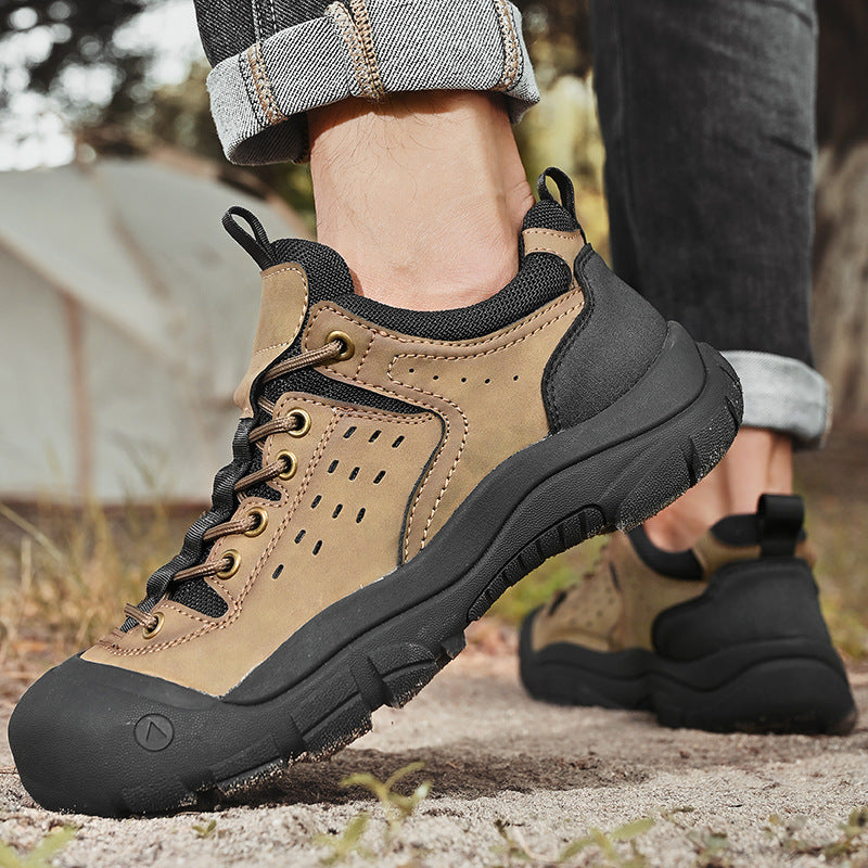 Herren robuste Trekking-Schuhe mit stoßdämpfender Sohle und atmungsaktivem Obermaterial