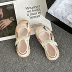 Damen Sportliche Sandalen mit verstellbarem Riemen und rutschfester Sohle R&B