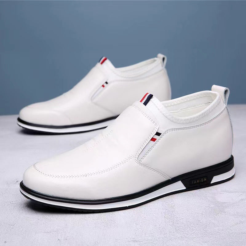 Damen Bequeme Slip-On Leder Sneakers mit modischem Design R&B