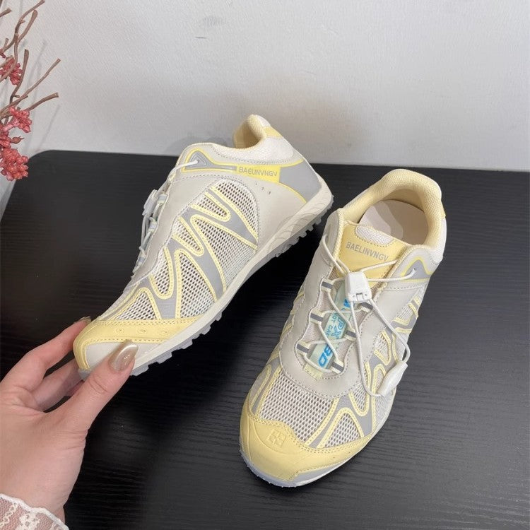 Damen athletische Laufschuhe mit atmungsaktiver Mesh-Oberfläche und innovativem Schnürsystem R&B