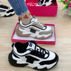Damen Modische Chunky Sneakers mit einzigartigem Sohlendesign R&B