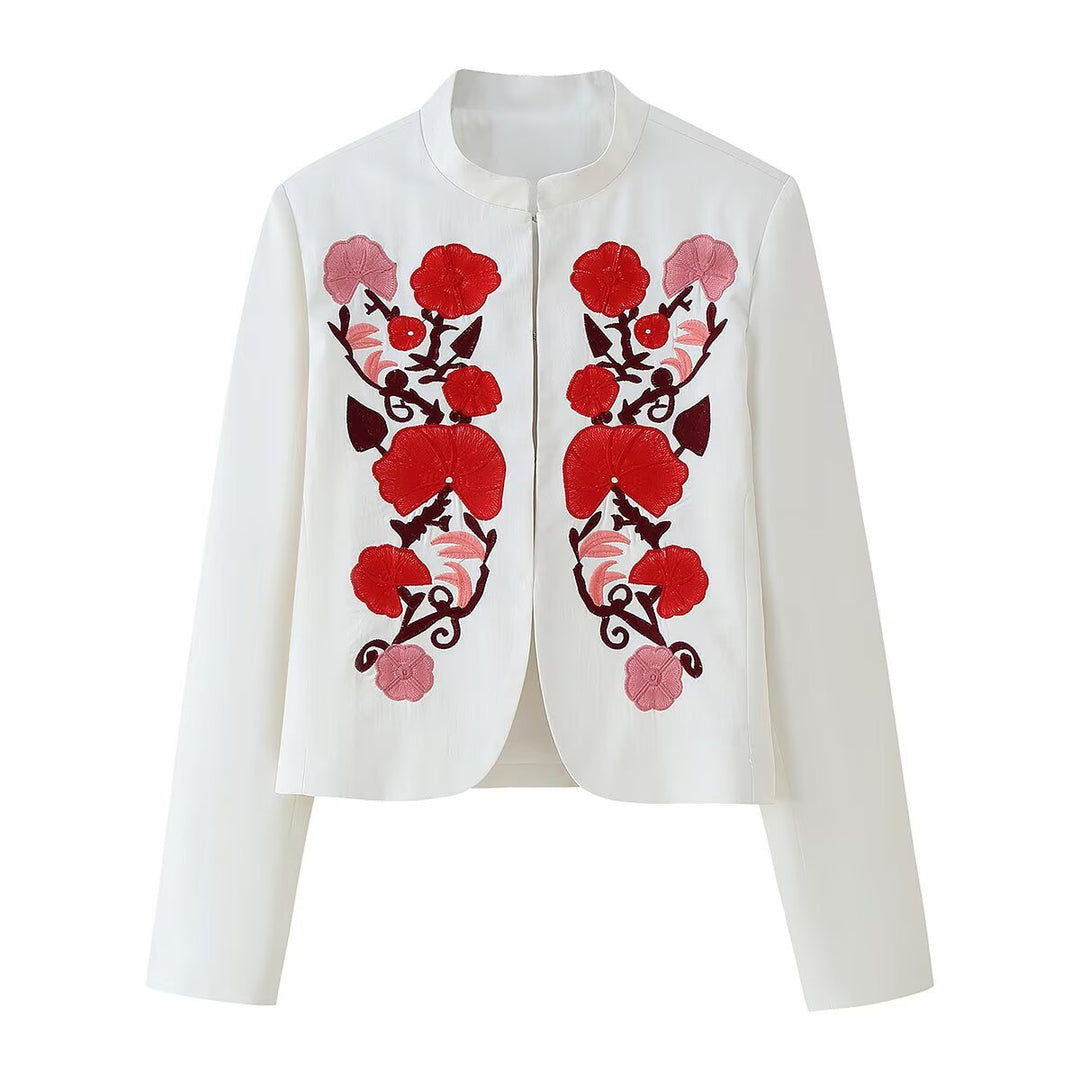 Damen elegante bestickte Jacke R&B