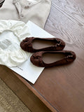 Damen Ballerinas mit weich gepolstertem Futter und eleganter Schleife R&B