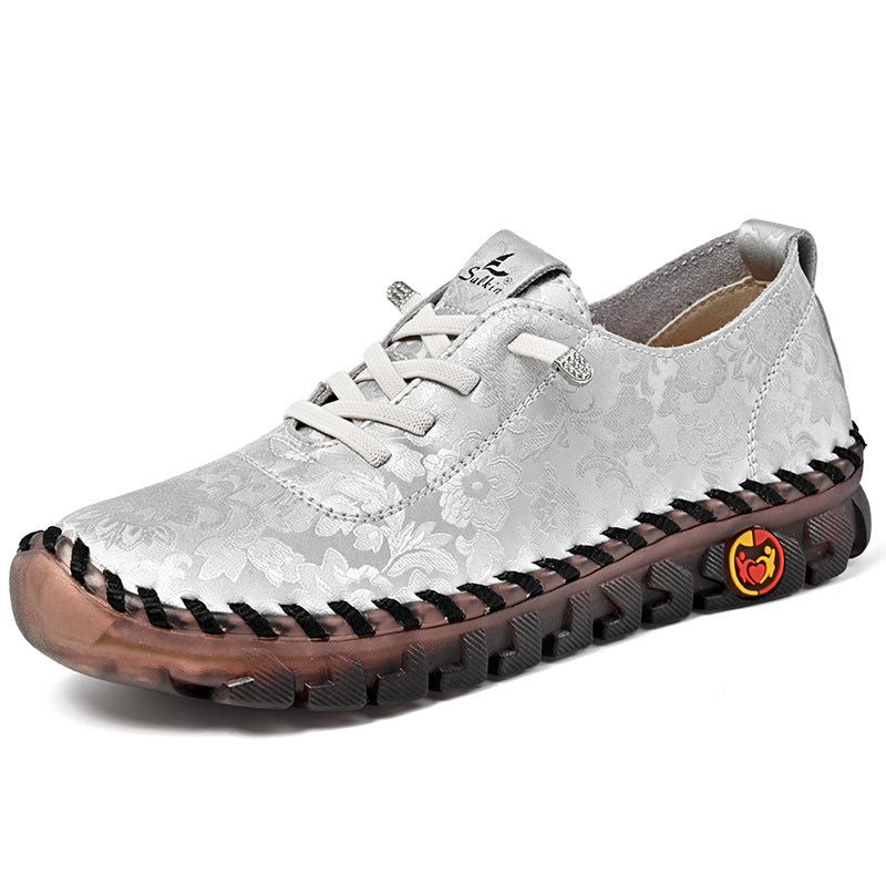 Damen Bequeme und modische Sneaker mit Blumenmuster R&B