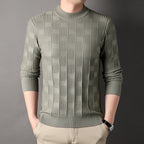 Herren Feinstrickpullover mit modernem Strukturdesign R&B