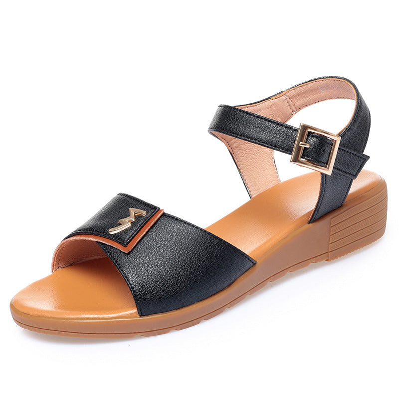 Damen Komfortable Sandalen mit verstellbarem Fesselriemen und modischem Schnitt R&B