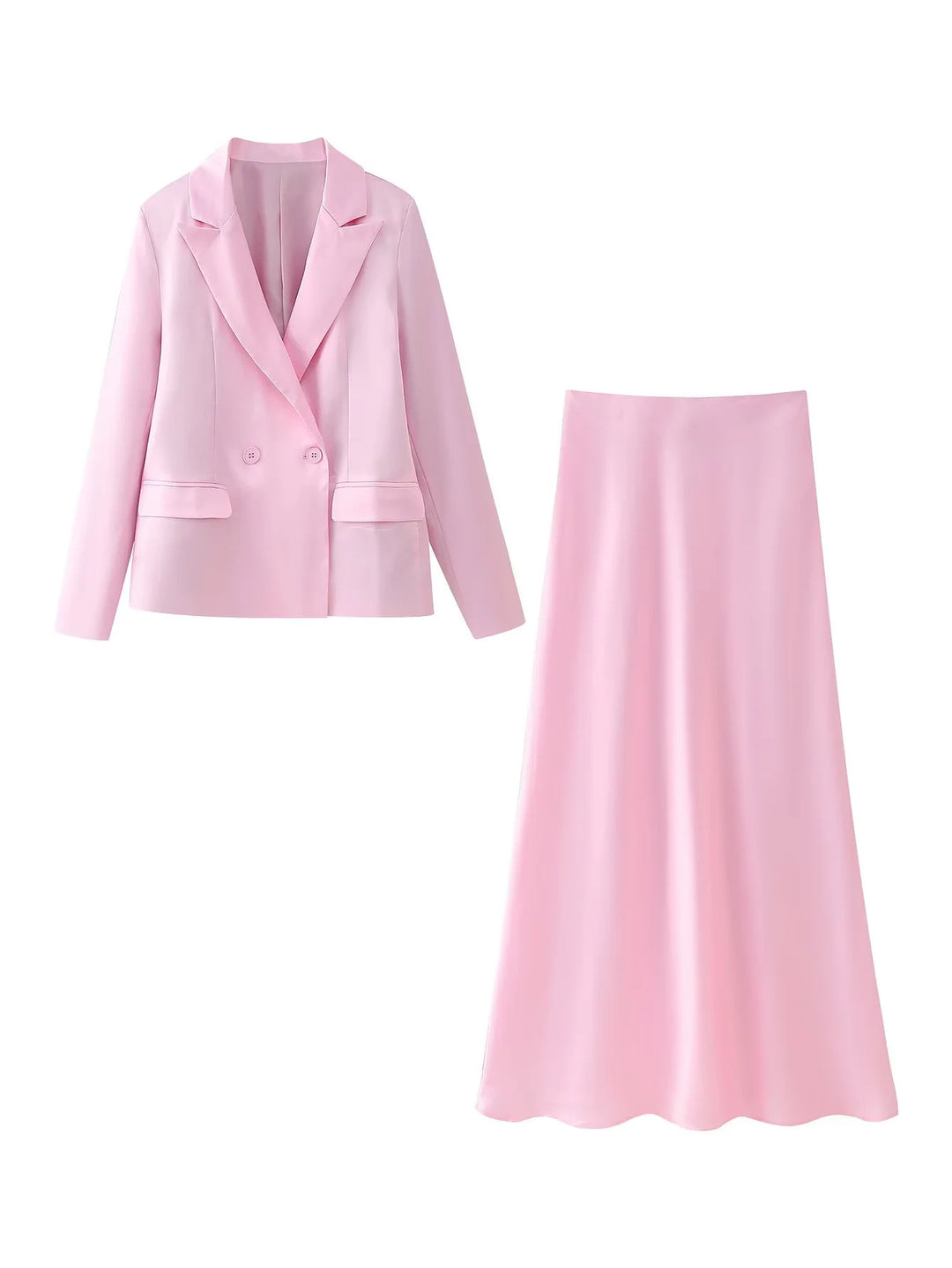 Damen elegantes Blazer- und Rock-Set R&B