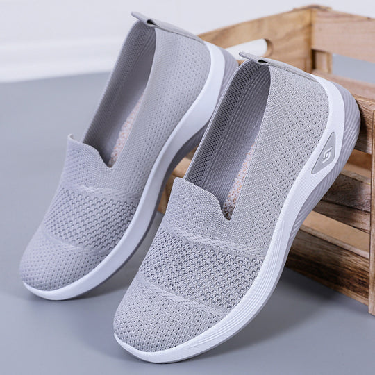Damen Atmungsaktive Slip-On Freizeitschuhe mit elastischer Sohle R&B