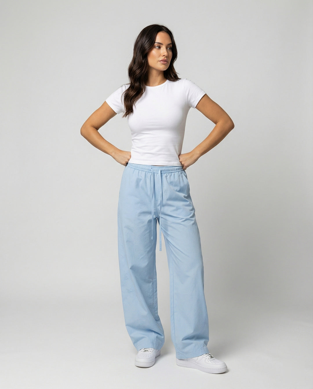 Bequeme Damen Sommerhose mit weitem Bein im lässigen Boyfriend Style