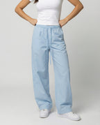 Bequeme Damen Sommerhose mit weitem Bein im lässigen Boyfriend Style