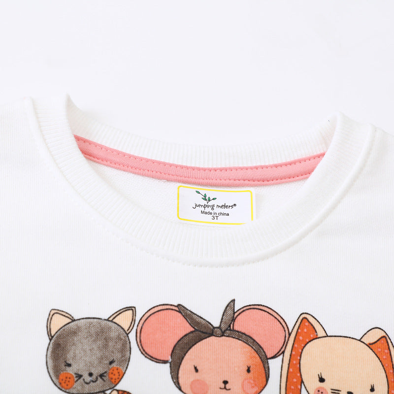 Mädchen Sweatshirt mit kreativer Tierapplikation R&B
