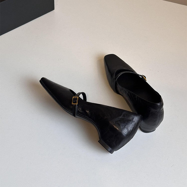 Damen elegante Pumps mit modischem Riemchen und komfortablem Blockabsatz R&B