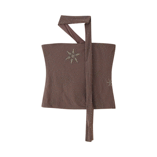 Damen Weite Hosen mit eleganter Stickerei R&B