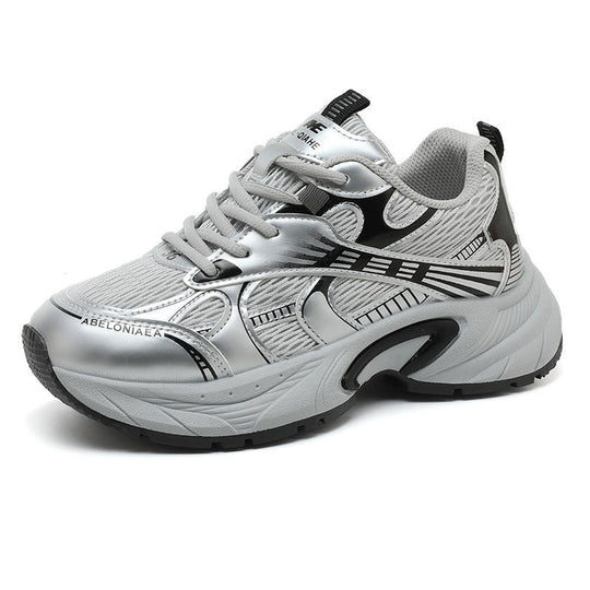 Damen Sportliche Sneaker mit atmungsaktivem Netz-Material und stoßdämpfender Sohle R&B