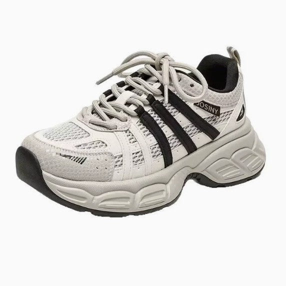 Damen Sportliche Sneakers mit atmungsaktivem Mesh-Obermaterial und gepolsterter Sohle R&B