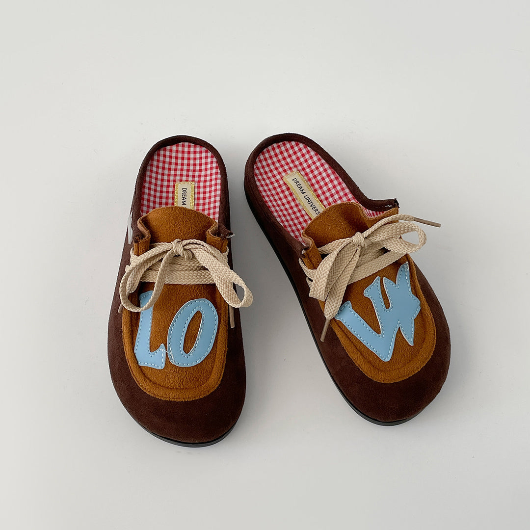 Damen modische Schnürschuhe mit ausgefallenem LOVE-Design R&B