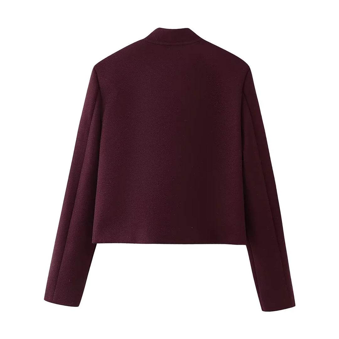 Damen elegante Jacke im Military-Stil mit praktischen Taschen R&B