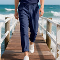 Herren lässige Sommerhose mit elastischem Bund und atmungsaktivem Material R&B