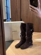 Damen Elegante Stiefel mit verstellbarem Riemen und komfortablem Fußbett R&B