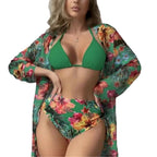 Damen modisches Bade-Set mit stylischem Kimono R&B