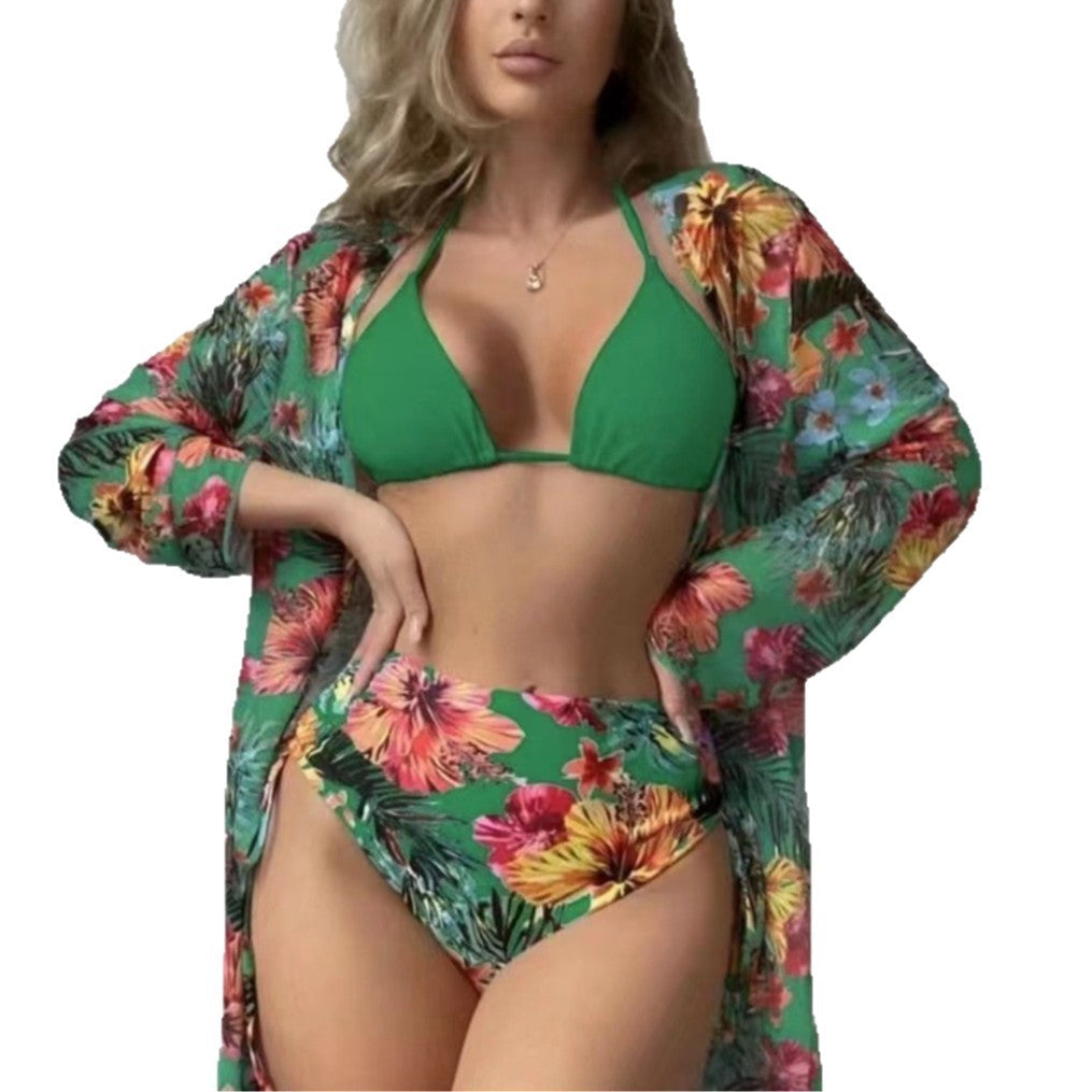 Damen modisches Bade-Set mit stylischem Kimono R&B