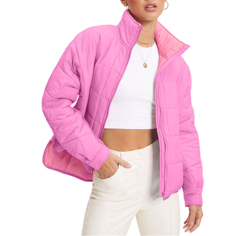 Damen wärmeisolierte Steppjacke mit hohem Kragen R&B