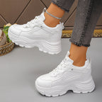 Damen Sneakers mit komfortabler dicker Sohle und atmungsaktivem Obermaterial R&B