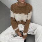 Damen gestrickter Oversized Pullover R&B