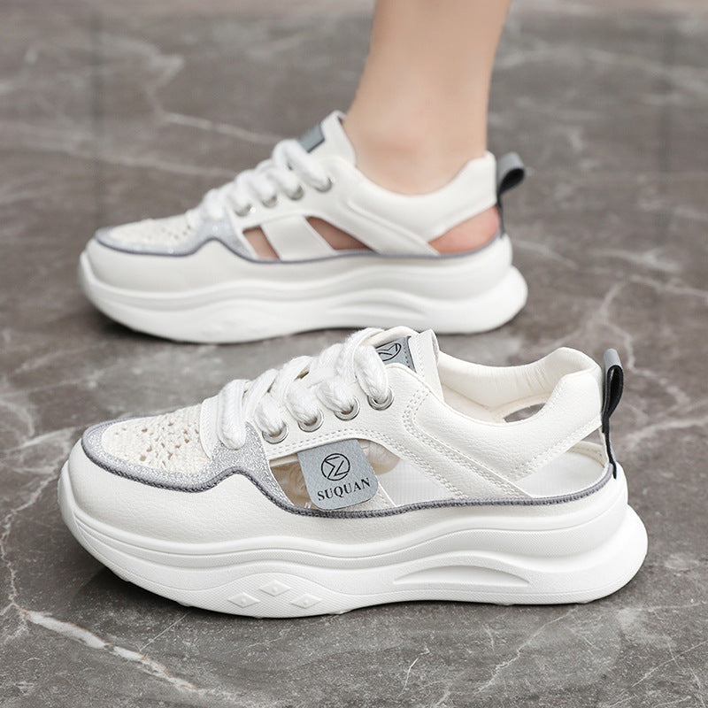 Damen Sportliche Sneakers mit atmungsaktiven Einsätzen und modernem Design R&B