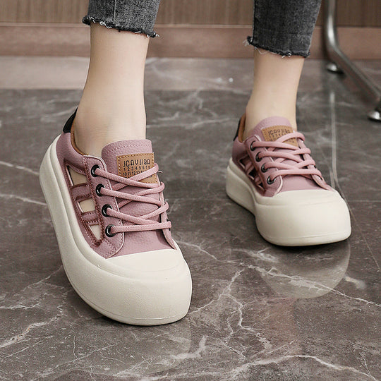 Damen modische Sneaker mit atmungsaktivem Obermaterial und weicher Dämpfung R&B