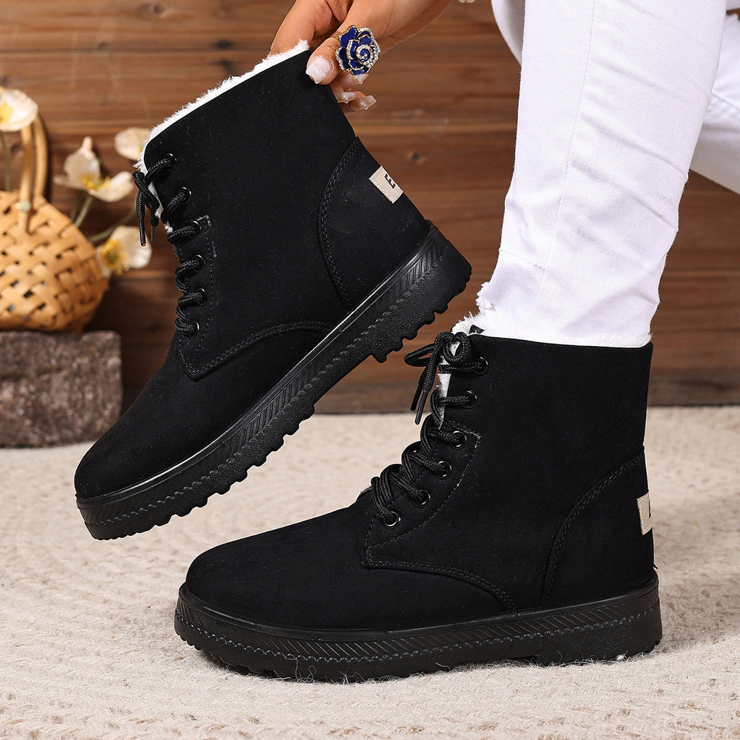 Damen Warm Gefütterte Winterstiefel R&B