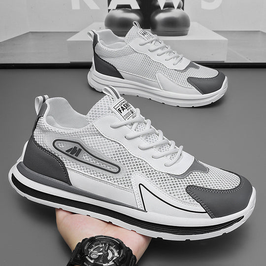 Damen Sportliche Sneakers mit atmungsaktivem Mesh-Obermaterial und dämpfender Sohle R&B
