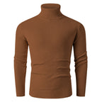 Herren Rollkragenpullover aus geripptem Strick R&B