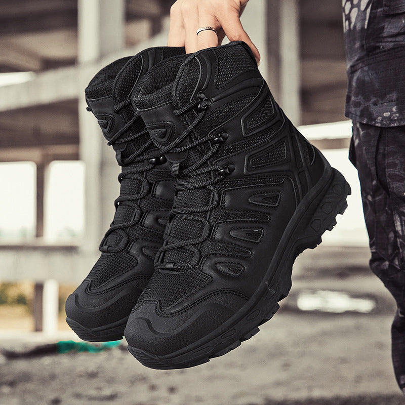 Herren Multifunktionale Tactical Boots mit hohem Knöchelschutz und rutschfester Sohle R&B