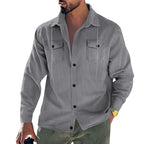 Herren Cord-Jacke mit praktischen Taschen und klassischem Schnitt R&B