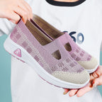 Damen Cushioned Slip-On Sneakers mit atmungsaktivem Obermaterial R&B