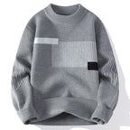 Damen moderner Strickpullover mit geometrischem Muster R&B