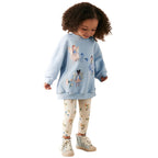 Mädchen Leggings mit buntem Blumenmuster R&B
