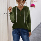 Damen Kapuzensweater mit strukturiertem Design und sportivem Schnitt R&B