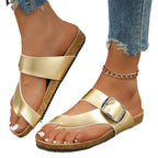 Damen Komfortable Zehentrenner-Sandalen mit verstellbarem Riemen R&B