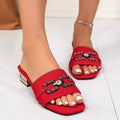 Damen Modische Sandalen mit funkelnden Details R&B