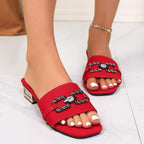Damen Modische Sandalen mit funkelnden Details R&B