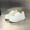 Damen Plattform Sneakers mit elegantem Design und atmungsaktiver Obermaterialstruktur R&B