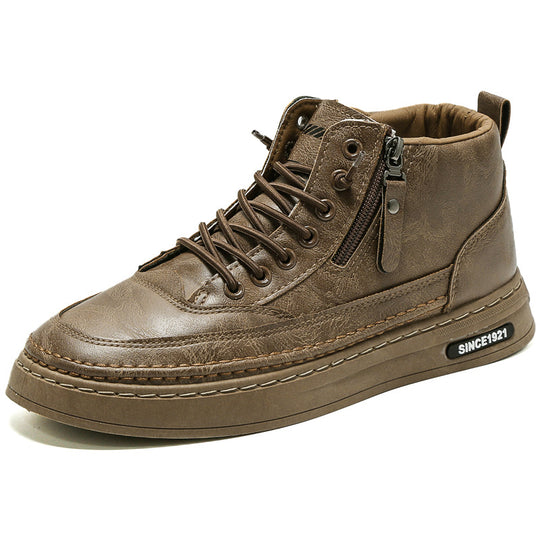 Damen Hohe Sneakers mit sportlichem Design und praktischer Reißverschlussöffnung R&B