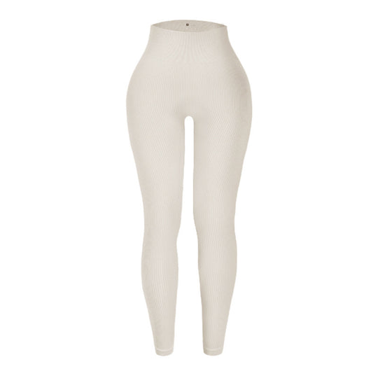 Damen Hochtaillierte Fitness-Leggings mit Struktur R&B