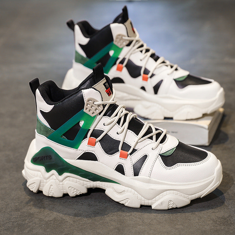 Damen Modische Sport Sneaker mit hohem Schaft und rutschfester Sohle