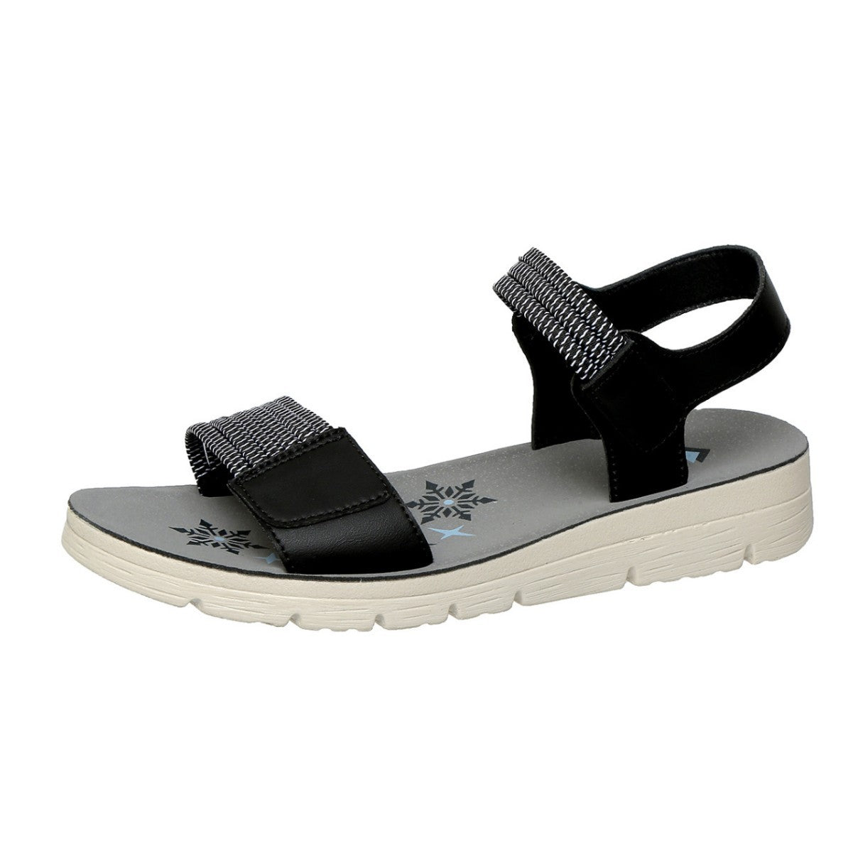 Damen Komfortable Freizeit-Sandalen mit verstellbaren Riemen und gepolsterter Sohle R&B