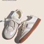 Damen Sportliche Sneaker mit Leder- und Wildlederkombination R&B