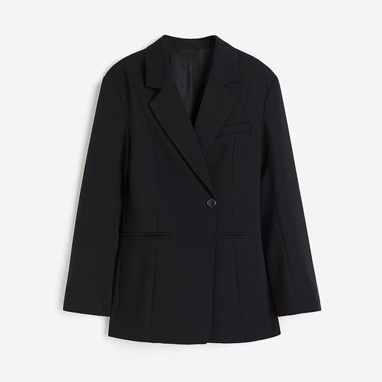 Damen Eleganter Blazer mit tailliertem Schnitt und praktischen Taschen R&B
