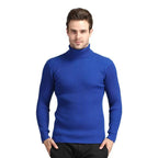 Herren Rollkragenpullover aus feinem Rippstrick R&B